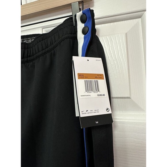 Size XXL Tall Nike Orlando Magic Black Tearaway Dri Fit Cuffed Pants DA8087-010 - Picture 5 of 5